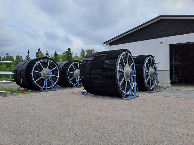 Bioroottorit valmiina lähtöön.